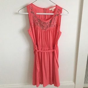 coral dress